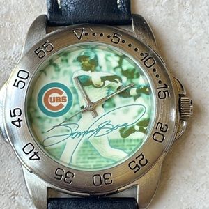 Sun time sportstime men battery leather band